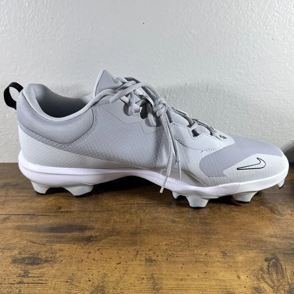 Mens Nike Force Trout 9 Pro MCS Molded Baseball Cleats FZ0915-002 Grey Size 16